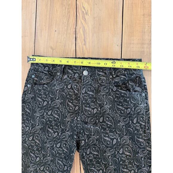 AG for Anthropologie The High Rise Steve Ankle Pant Velvet Paisley 31 - Picture 3 of 8
